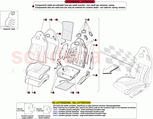 Part Diagram for Ferrari 65962900
