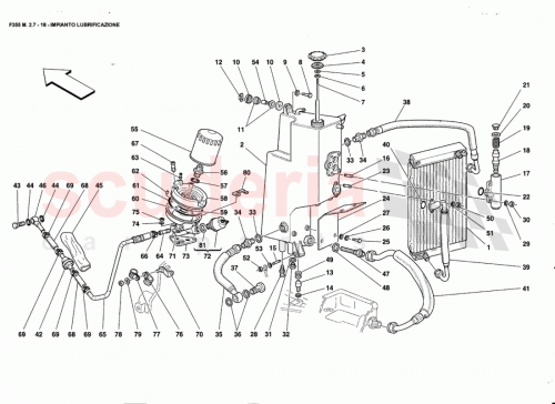 Part Diagram for Ferrari 109657