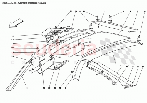 Part Diagram for Ferrari 65513000