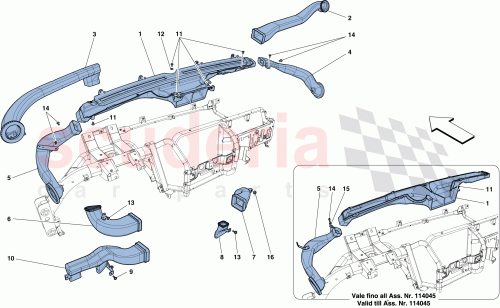 Part Diagram for Ferrari 88364700