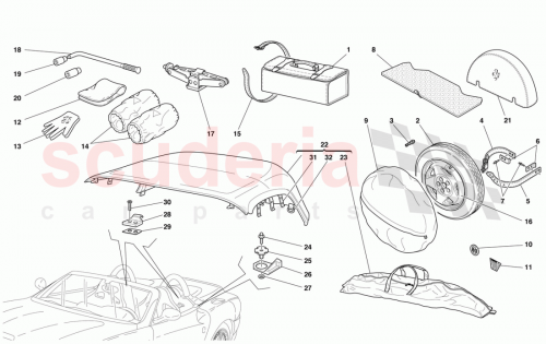 Part Diagram for Ferrari 66701100