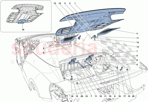Part Diagram for Ferrari 84107100