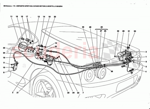 Part Diagram for Ferrari 64873210