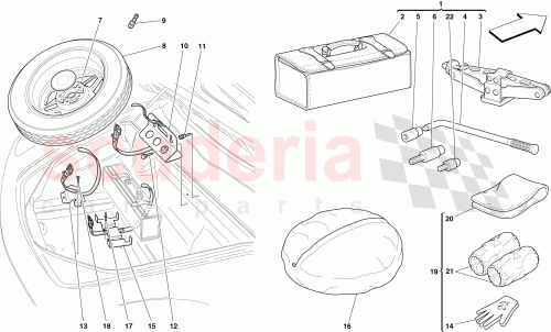 Part Diagram for Ferrari 65253200