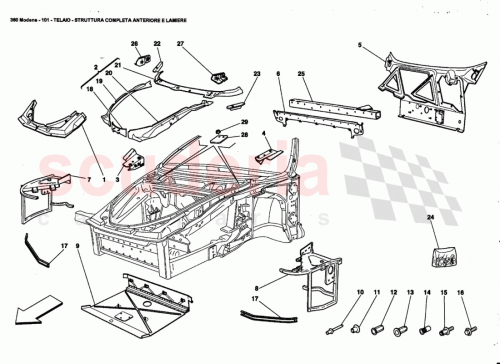 Part Diagram for Ferrari 65751211