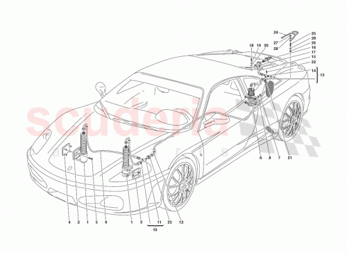 Part Diagram for Ferrari 10396680