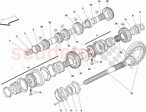 Part Diagram for Ferrari 226713