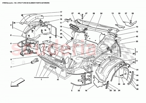 Part Diagram for Ferrari 66172800