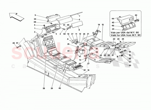 Part Diagram for Ferrari 147111