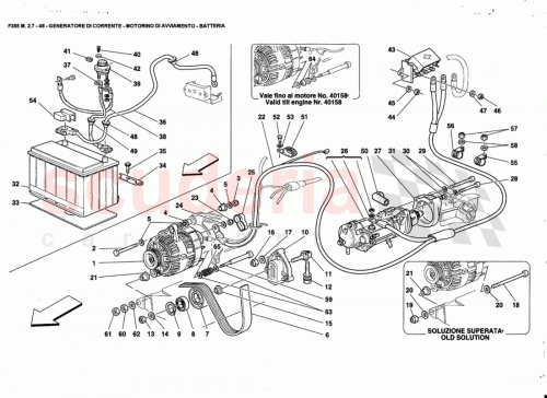 Part Diagram for Ferrari 126672