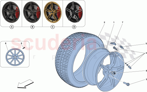 Part Diagram for Ferrari 300465