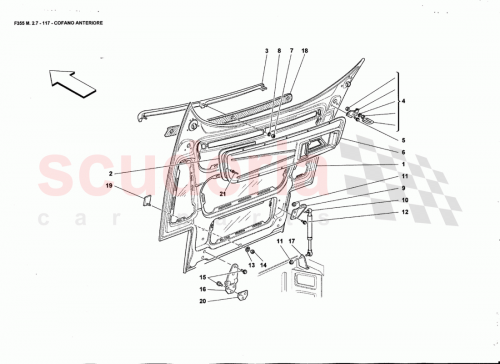 Part Diagram for Ferrari 64305200