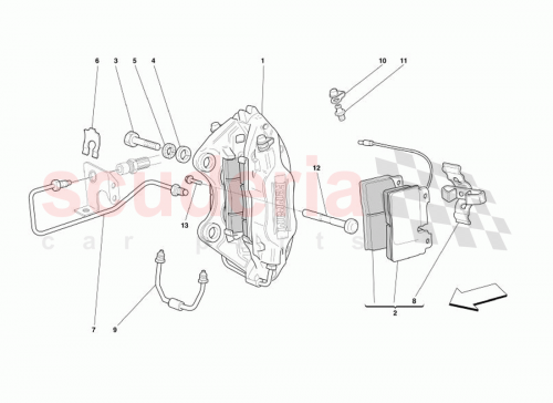 Part Diagram for Ferrari 70001079