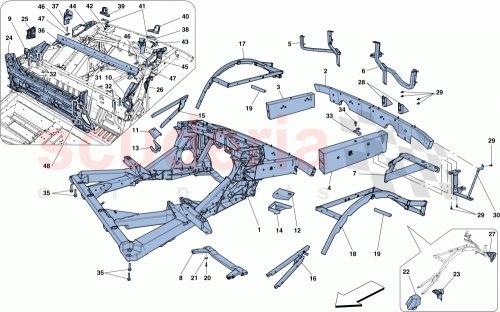 Part Diagram for Ferrari 13791321