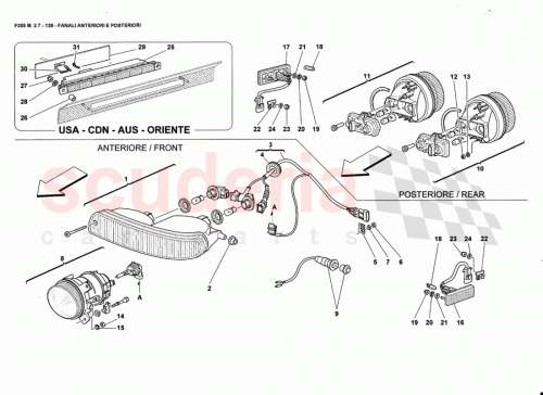 Part Diagram for Ferrari 139100