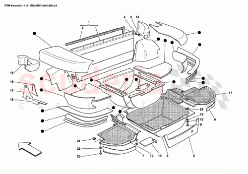 Part Diagram for Ferrari 64554800
