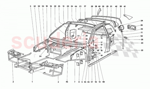 Part Diagram for Ferrari 62926400