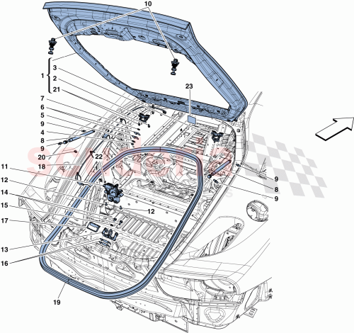 Part Diagram for Ferrari 82209700