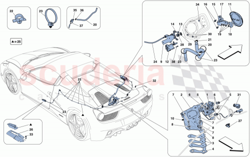 Part Diagram for Ferrari 83561100