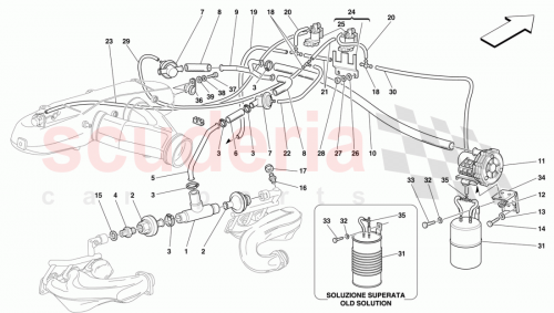 Part Diagram for Ferrari 64165400