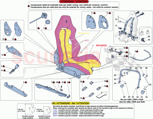 Part Diagram for Ferrari 83806500