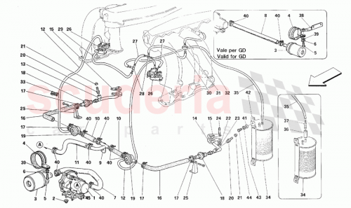 Part Diagram for Ferrari 151141