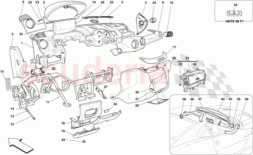 Part Diagram for Ferrari 69162200