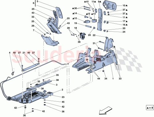 Part Diagram for Ferrari 301076