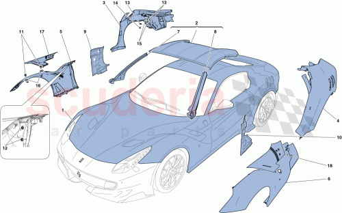 Part Diagram for Ferrari 84225311
