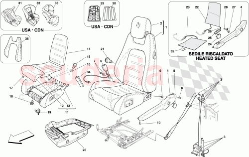 Part Diagram for Ferrari 69195700