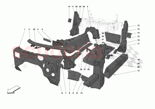 Part Diagram for Ferrari 000874179