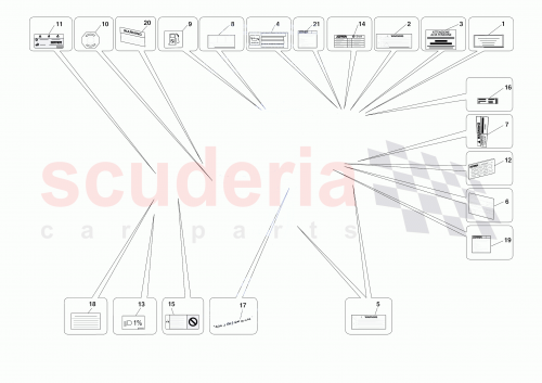 Part Diagram for Ferrari 973654