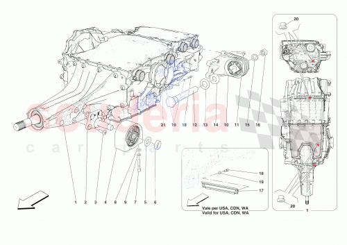 Part Diagram for Ferrari 811605