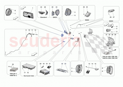 Part Diagram for Ferrari 772407