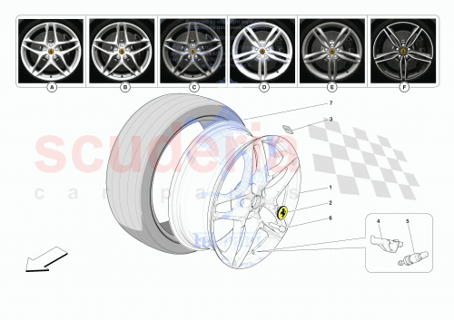 Part Diagram for Ferrari 70007121