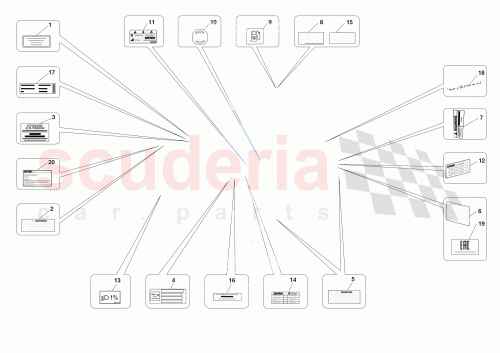 Part Diagram for Ferrari 976556