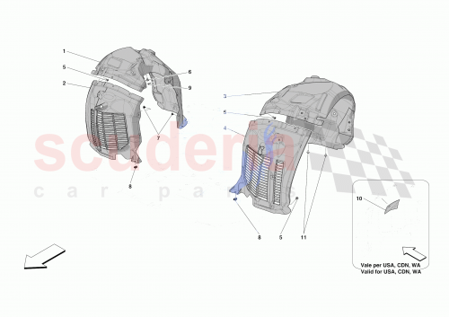Part Diagram for Ferrari 965412