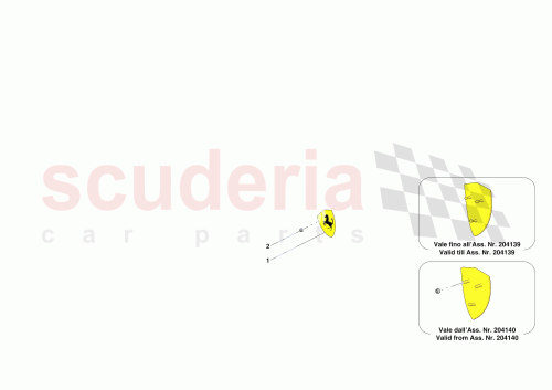 Part Diagram for Ferrari 945558