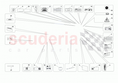 Part Diagram for Ferrari 924039