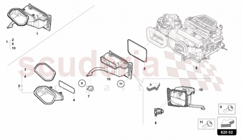 Part Diagram for Lamborghini 47A820153