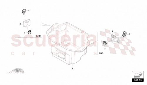 Part Diagram for Lamborghini 4M0919309B