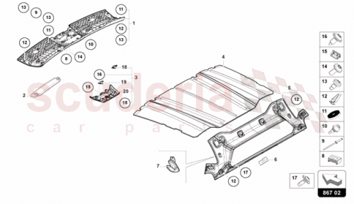 Part Diagram for Lamborghini 47B867517JXZ0