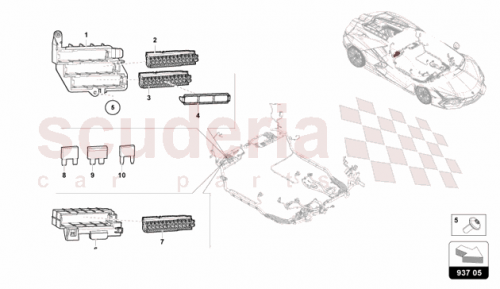 Part Diagram for Lamborghini 9J1937581D