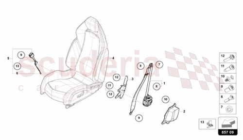 Part Diagram for Lamborghini N91238201