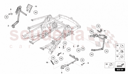 Part Diagram for Lamborghini 47B813192B