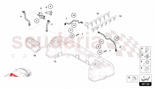Part Diagram for Lamborghini 47B201517