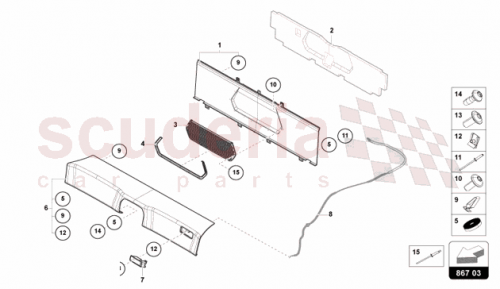 Part Diagram for Lamborghini 47B867758F
