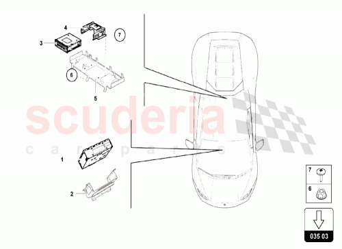 Part Diagram for Lamborghini 4T0035766A