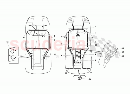 Part Diagram for Lamborghini 410907557A