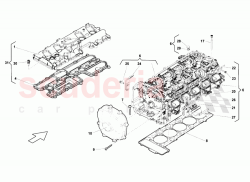 Part Diagram for Lamborghini 07L103063AK